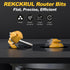 45 1/4" 1/2", Professional Degree Lock Miter Router Bit - Carbide Tipped, Shank, Cutting Height: Woodworking Tools