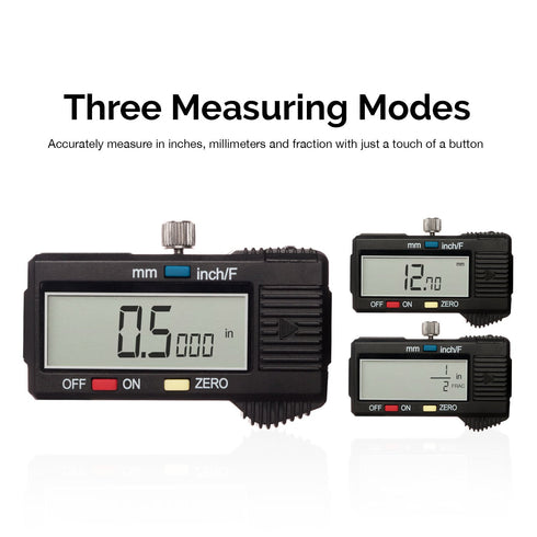 NEIKO 01409A 12” Electronic Digital Caliper | Polished Stainless Steel | 0-12 Inches | Inch/Fractions/Millimeter
