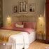 Dimmable Shenmoyl Vintage Battery Operated Wall Sconce, Wireless Battery Powered Rose Wall Sconces with Remote Control