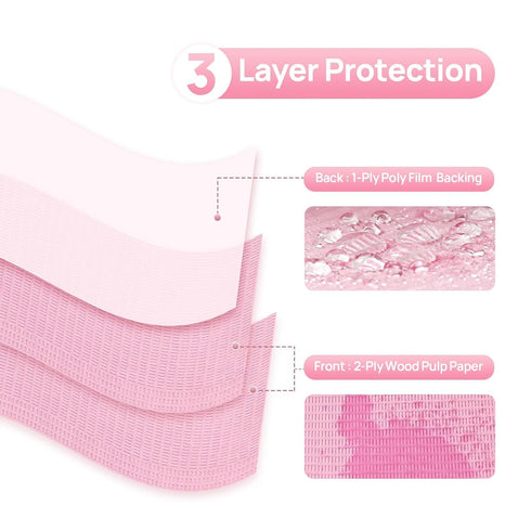 400 13"x18", 2-Ply 1-Ply JMU Pieces Dental Bibs Disposable, Paper Film for Dental Clinic, Medical Tray Cover, Tattoo
