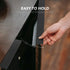 6 Pack 400mm/15.75" Ravinte Finger Pulls for Cabinets Length Black Edge Pulls Matte Black Finger Cabinet Concealed