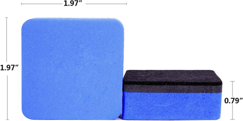 Dry Erase Erasers, 36 Pack Magnetic Whiteboard Eraser for Classroom Office and Home (Blue)