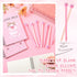 Kosiz 11 Pcs Pig Gifts - 8 Pcs Pig Gel Pens & 3 Pcs Pig Spiral Notebook, Cute Pig Stationary Gift for Women Girls