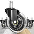 Soontrans Office Chair Wheels Replacement, Rubber Chair Casters for Wood Floor, Set of 5, Heavy Duty Computer Desk Chair