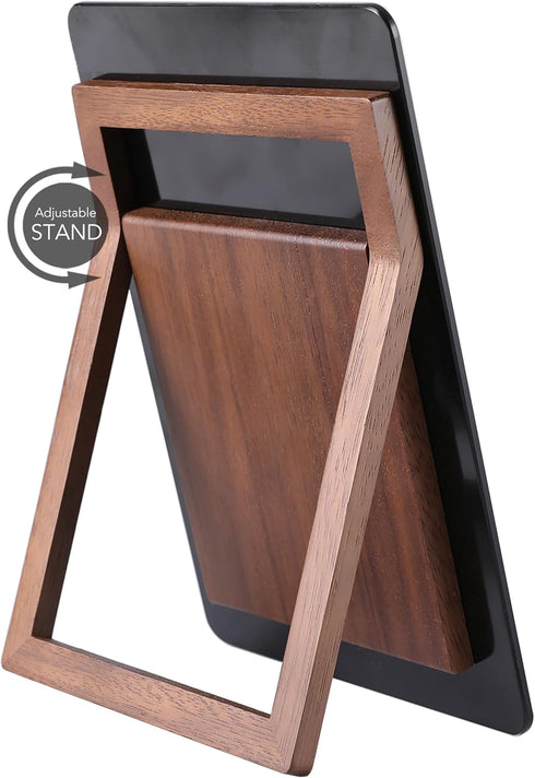 Desktop Black Glass Dry Erase Whiteboard, Small Portable White Board Easel for Desk, Reusable Notepad