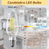 Bulbs Dimmable, 60W Bulbs, E12 4.5W 5000K B11 6 Pack TJOY LED Candelabra Equivalent Chandelier Light Small Base