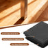 4 50mm/1.97" uxcell Pcs Square Plastic Plugs with Furniture Felt Pad, Tubing End Caps Furniture Leg Inserts for Metal