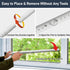 USDeikour 18-50inchs Bar,1.18Childproof Sliding Glass Door Lock - Adjustable Sliding Door Security Bar&Window Security