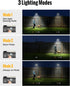 350LM 1200mAh 3 360 Mailbox, Clip On Solar Lights Outdoor, Solar Motion Sensor Clamp Light with Battery, Modes