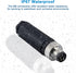 M8 4 Pin Male & Female Socket Panel Aviation Wire Connector, 8mm Outdoor Waterproof IP67 A Coding