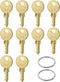 Dispenser Keys for Bobrick, 10-Pack 33043 CAT74 Toilet Paper Towel Dispenser Key