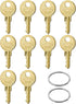 Dispenser Keys for Bobrick, 10-Pack 33043 CAT74 Toilet Paper Towel Dispenser Key