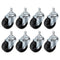 PATIKIL 1.5 Inch Threaded Swivel Casters, 8 Pack Wire Shelf Caster Wheels