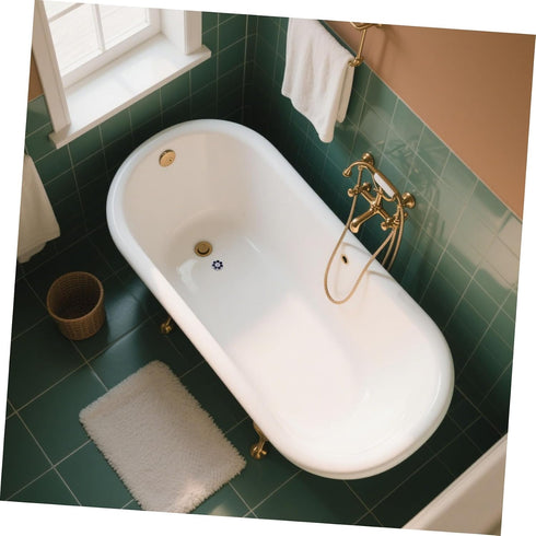 8Pcs KOMBIUDA Bath Stickers with LCD Temperature Display for Bathtub Safety Adhesive Water Temperature Gauge for Boy