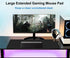 BOOEUDI 31.5 11.8 Mouse Pad Gaming, Extra Large Mousepad with Stitched Edges, Premium Microfiber Cloth Surface