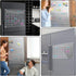 DIYMAG Magnetic Acrylic Dry Erase Calendar for Fridge, Clear Monthly Planner Menu with 3 Highlight Markers,