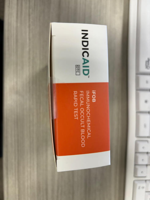 Immunochemical (2 Pack) INDICAID Fecal Occult Blood Test (iFOB), FIT Colon Test, Accurate and Easy at Home, No Prep
