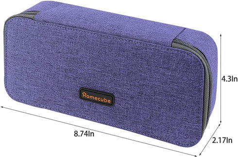 Homecube Big Capacity Pencil Case, Oxford Cloth Bag Storage Pouch for Marker Pen, Cute Stationery Organizer with Zipper
