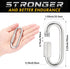 sprookber Stainless Steel Chain Quick Links - 304 Stainless Stee Chain Connector, Screw Carabiner, Chain Hooks, set of 6 by sprookber