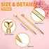 Chinco 12 Pieces Heart Shaped Pens Black Ink Retractable Metal Decorative Cute Pens for Women Girl Heart Writing Ballpoint Pens for Wedding Baby Shower Birthday Gifts School(Gold) by Chinco