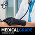 Medical Nitrile Exam Gloves, Black 3.5 mil Powder-Free Latex-Free Disposable Glove, 100 Pcs