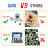 wegoup 145 M3-M12, 304 (A2-70) Set PCS Nylon Insert Lock Nuts Assortment Kit, Metric Stainless Steel Lock Nuts, Hex Nut