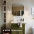 Shenmoyl Battery Operated Wall Sconce with Clear Striped Shade Pattern Glass Adjustable Chain Retro Gold Wall Mounted