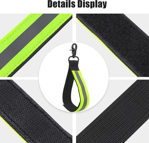 Heavy Duty Firefighter Glove Strap, Reflective Trim Buckle Safety Holder for Turnout Gear, UIInosoo