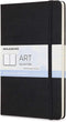 Moleskine Art Notebook, Hard Cover, Large (5" x 8.25") Plain/Blank, Black, 72 Pages by Moleskine