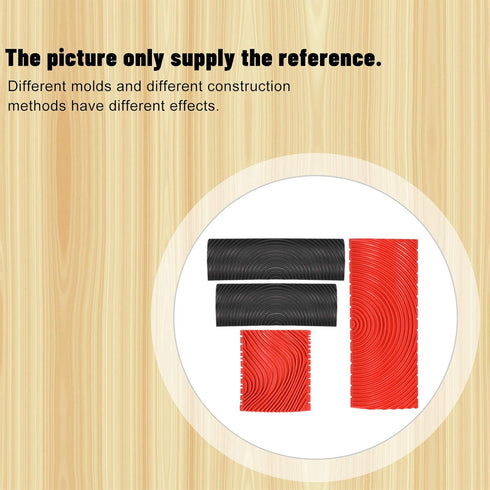 Rubber Empaistic Wood Grain Graining Pattern Tool, DIY Wood Texture Painting Tool for Wall Room Decoration
