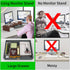 2 WESTREE Dual Monitor Stand Riser with Drawer - Adjustable Length and Angle, Phone Hold, Desktop Organizer