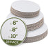 StarMar Set of 18 – Cake Board Rounds, Circle Cardboard Base, 6, 8 and 10-Inch, Perfect for Cake Decorating, 6 of Each