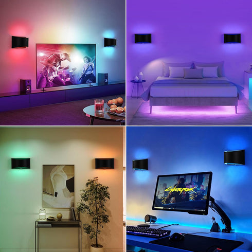 Hirzsjoy 6000mAh 16 Dimmable LED Wall Sconce Battery Operated Wall Lights, Rechargeable Wireless Wall Lights