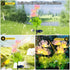 2 Packs of LED Solar Flower Decorative Lights, 2-Mode Outdoor Courtyard Atmosphere Lights, Wireless Waterproof Garden