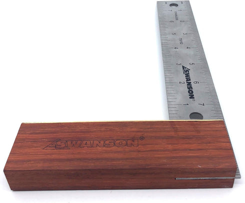 Swanson Tool TS152 8-Inch Try Square with Handle Hardwood