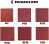 1/2 x 18 Sanding Belt Assortment, 48 Pack, 8 Each of 60 80 120 150 240 400 Grit
