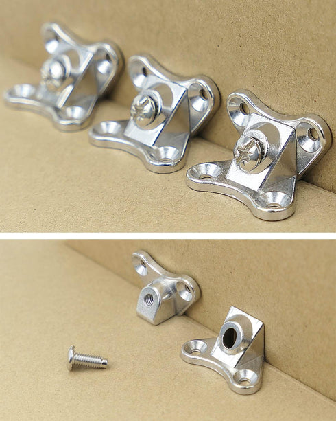 PNYZIK 10 PCS Removable Corner Brace Bracket, Zinc Alloy L Shape Support Connector Bracket with Stainless Steel Screws