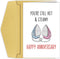 Happy 6th Anniversary Card, Iron Anniversary Gift for Husband or Wife, Sixth Wedding Anniversary Card