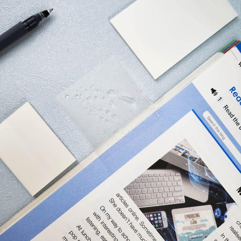 Transparent Sticky Notes 650 Sheets, Clear See Through Invisible Translucent Sticky Notes for School Office