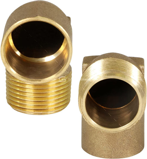 Everflow Supplies CMNL0001-NL 1" Cast Brass 90 Degree Elbow with Sweat Socket and Male Threaded Connect