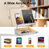 HUMANCOZY Counter, Book Stand with Storage, Book Holder for Reading Hands Free, Wooden Cookbook Stand for Kitchen