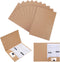 Kraft Paper Folders for A4 A5 Files, 10-Pack Black Pocket and Prong Document Folders for Office School Home