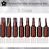 SKZIRI 8-Piece 5 Set, TS8-TS40, 1-inch Point Torx Security Screwdriver Bit Long
