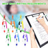 WXJ13 24 Pieces Mini Highlighter Nurse Pen Pack, 6 Tip Highlighter, 6 Retractable Ball Pen, 6 Permanent Marker,