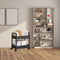 NTCLHFXU Space Saving Movable Storage Trolley Sturdy Utility Cart Accessory for Books Utensils and More Organization