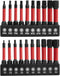 Generic Impact Allen Wrench Drill Bit Set, 20 Pieces, Hex, S2 Steel, Red,