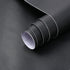 Matte Black Peel and Stick Wallpaper 17"x120", Self-Adhesive Waterproof and Oil Proof Contact Paper for Cabinets and