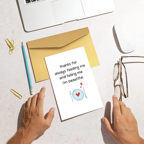 Goroar Funny Valentines Day Card for Him, Humor Valentines Day Card Gift for Boyfriend, Anniversary Card from Wife