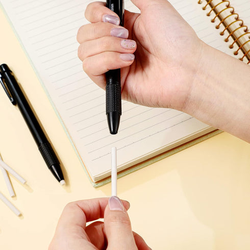 Round 3.8 mm Pen Style Eraser with Refill, Mechanical Retractable Eraser for Artists and Students (4 Packs)