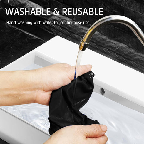 Bilymate 3in1 2pcs Set Anti Slip Silicone dots Multi-Functional Microfiber Cloth Mouse Pad, Portable & Washable